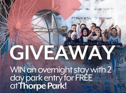 Win 4 Tickets to Thorpe Park, Including an Overnight Stay