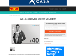 Win £40 Lovell Soccer Voucher worth £40