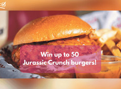 Win up to 50 Jurassic Crunch Burgers