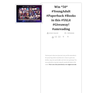 Win 50 Young Adult Paperback Books