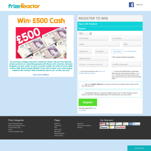 Win £500 cash