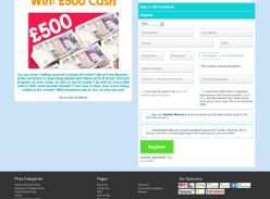 Win £500 cash