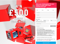 Win £500 of Argos vouchers