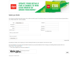 Win £500 of Argos Vouchers
