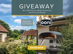 Win a £500 Premier Cottages Voucher & an Ooni Pizza Oven Bundle