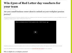 Win £500 Red Letter voucher