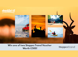 Win 1 of 2 £500 Steppes Travel Vouchers