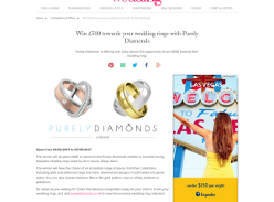 Win £500 voucher for Purely Diamonds