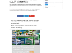 Win £500 worth of Annie Sloan materials