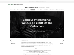 Win £500 worth of the SS17 Barbour International collection