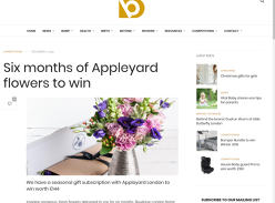 Win 6 months of Appleyard flowers