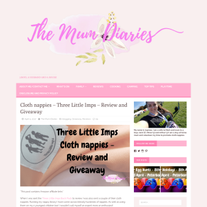 Win 6 Three Little Imp Pocket Cloth Nappies