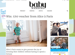 Win £60 voucher from Alice à Paris