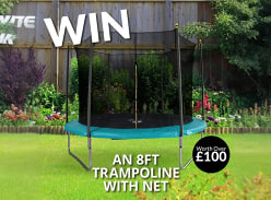 Win an 8ft Active Sport Trampoline with Safety Net