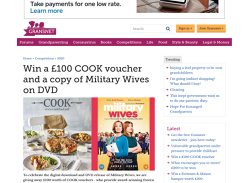 Win a £100 COOK Voucher and copy of Military Wives