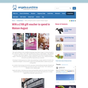 Win a £100 gift voucher to spend in Maison Auguste