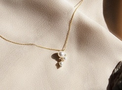 Win a 14ct Gold Pearl and Diamond Necklace