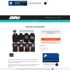 Win a 1Down 5Up merchandise bundle