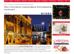 Win a 2 Night London Break With Dinner & Cocktails