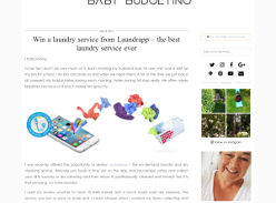 Win a £20 Laundry Service