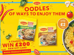 Win a £200 B&M Gift Card PLUS a Maggi Bundle