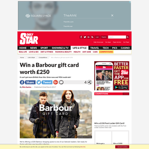 Win a £250 Barbour Gift Card