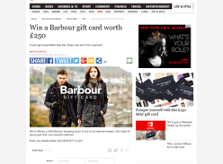 Win a £250 Barbour Gift Card