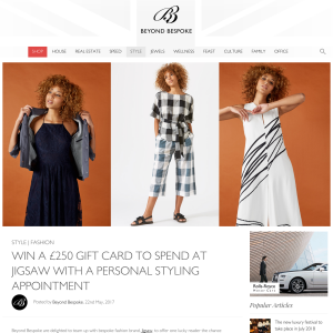 Win a £250 gift card to spend at Jigsaw with a personal styling appointment