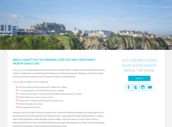 Win a 3 night stay in Cornwall for you and your family worth over £1100