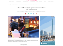 Win a £300 voucher to spend on a romantic break with Laterooms.com
