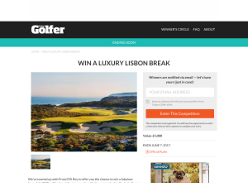 Win a 4 night luxury Lisbon break inc golf