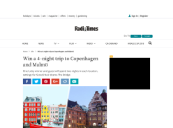 Win a 4-night trip to Copenhagen and Malmö