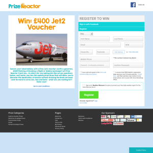 Win a £400 Jet2 Voucher