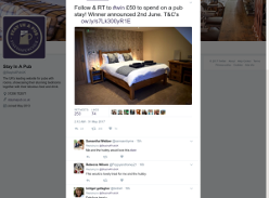 Win a £50 Pub Stay voucher