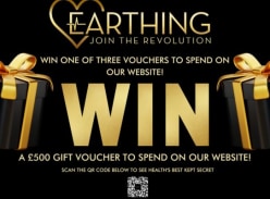 Win a £500 Gift Voucher to spend with Earthing Revolution