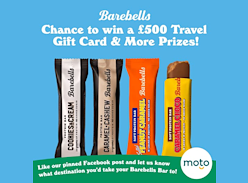 Win a £500 Travel Gift Card, a Sweater and 6 Cases of Barebells Protein Bars