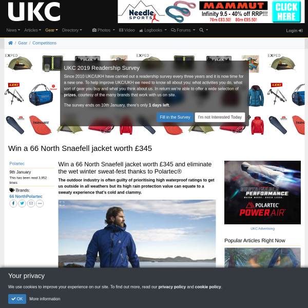 Win a 66 North Snaefell jacket
