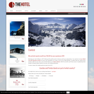Win a 750 Euro Hotel Voucher