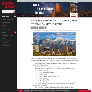 Win a 9 day fly drive holiday to Utah