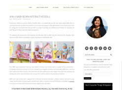 Win a Baby Born Interactive Doll