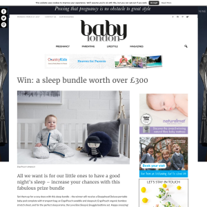 Win a Baby Sleep Bundle worth over £300