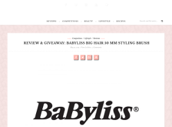 Win a BaByliss Big Hair 50 mm Styling Brush