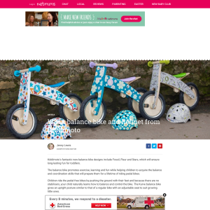Win a balance bike and helmet from Kiddimoto