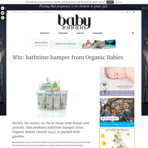 Win a Bathtime Hamper from Organic Babies