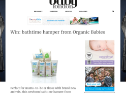 Win a Bathtime Hamper from Organic Babies