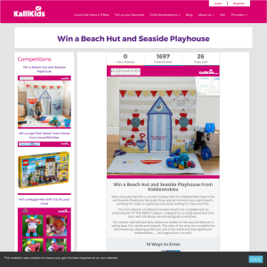 Win a Beach Hut and Seaside Playhouse