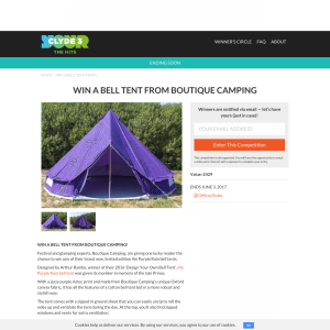 Win a Bell Tent from Boutique Camping