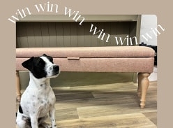 Win a Bespoke 100% Wool Upholstered Storage Bench