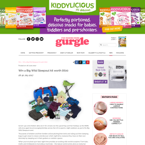 Win a Big Wild Sleepout kit worth £600