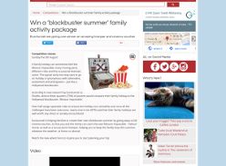 Win a ‘blockbuster summer’ family activity package